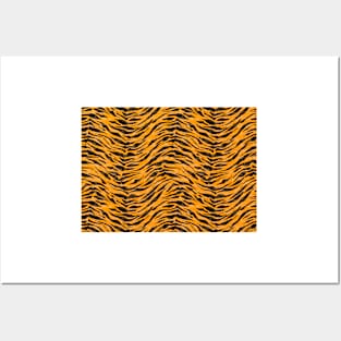 Tiger Fur Pattern Posters and Art